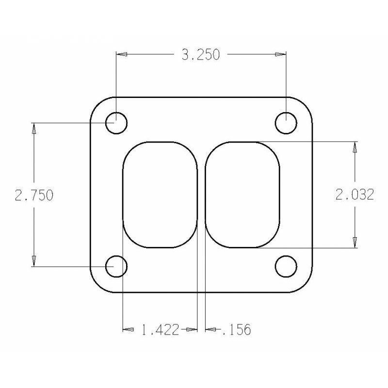 Cometic Gaskets C4513 Turbo Flange Gasket T4